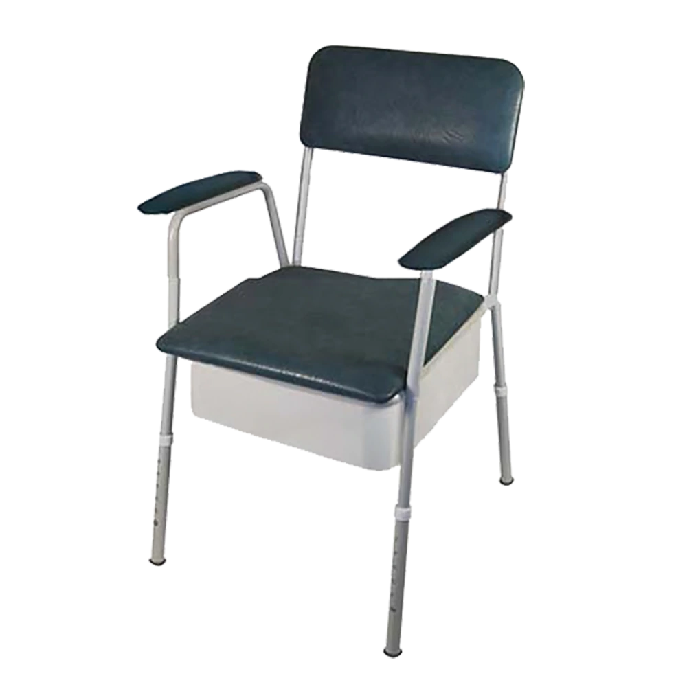 Aspire Classic Bedside Commode available in Slade and Champagne finishes. Provides comfort, dignity, and convenience.