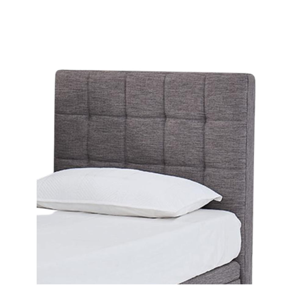 Aspire ComfiMotion Headboard Allure in Portobello Grey, available in King Size and Long Single, adds stylish support and comfort to bed setups.