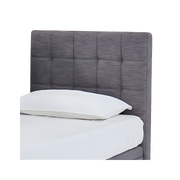 Aspire ComfiMotion Headboard Allure in Portobello Grey Long Single, offering stylish support and comfort, also available in King Size variant.