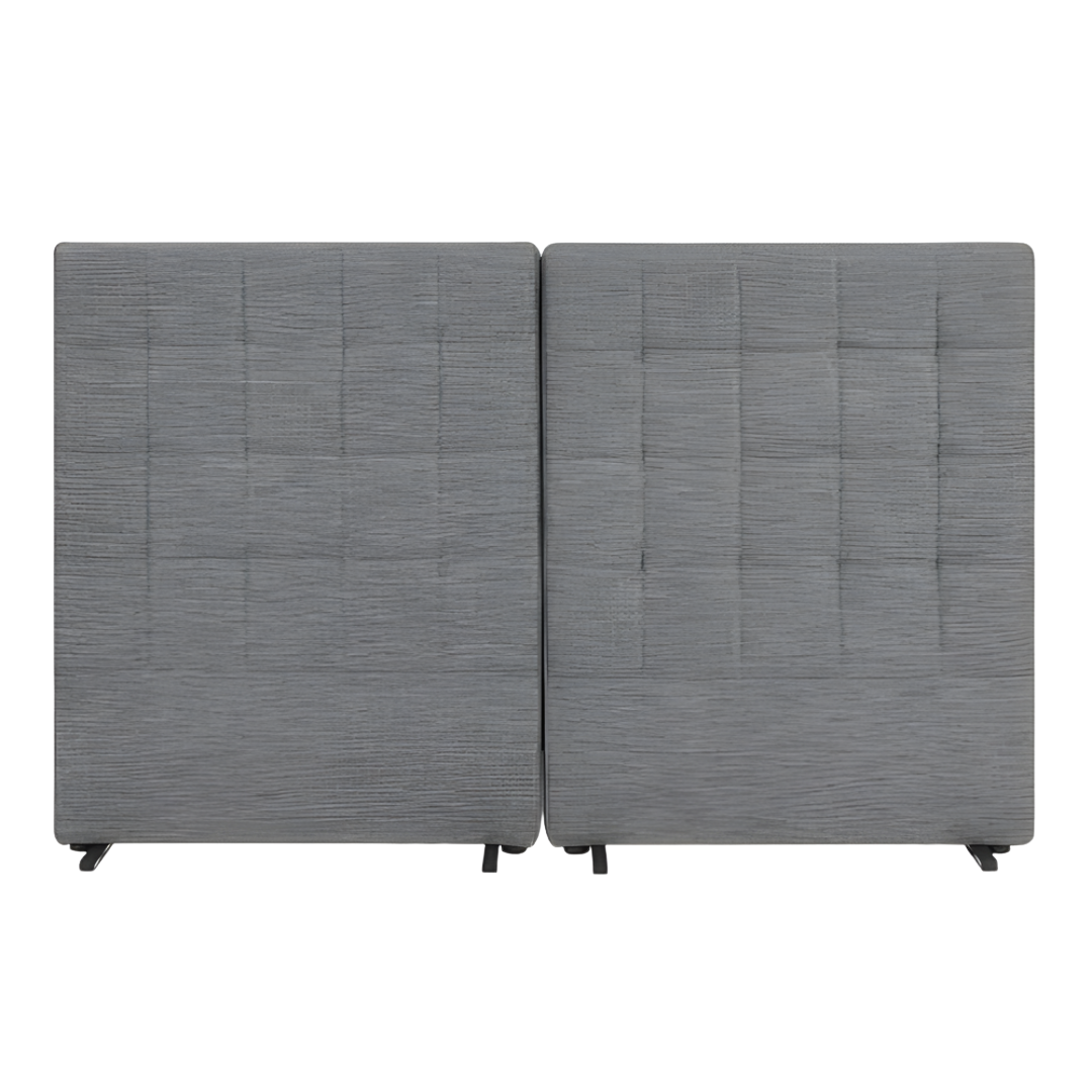 Aspire ComfiMotion Headboard Allure in Portobello Grey Long Single, offering stylish support and comfort, also available in King Size variant.
