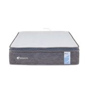 Aspire ComfiMotion Pocket Spring Mattress with Portabello grey sides, available in king single and long single, designed for comfort and support.