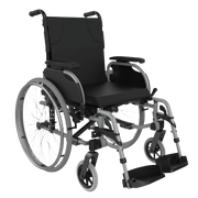Aspire Evoke 2 HD Wheelchair with 570mm and 610mm seat widths, designed for heavy-duty mobility and everyday comfort.