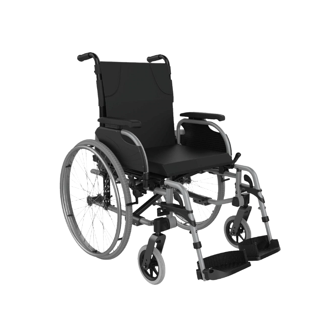 Aspire Evoke 2 Wheelchair available in 350mm, 400mm, 450mm, and 500mm seat widths for adaptable everyday mobility.