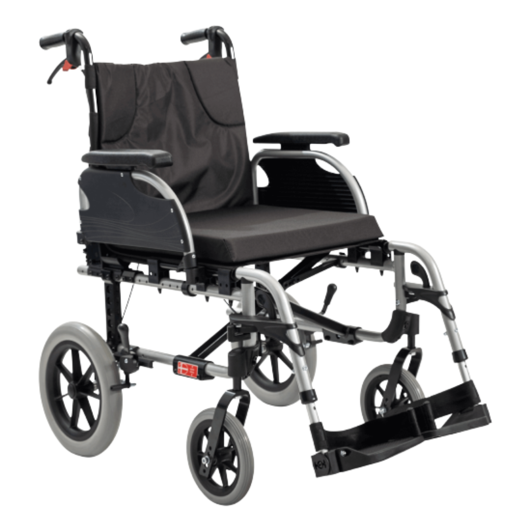 Aspire Evoke 2 Wheelchair available in 350mm, 400mm, 450mm, and 500mm seat widths for adaptable everyday mobility.