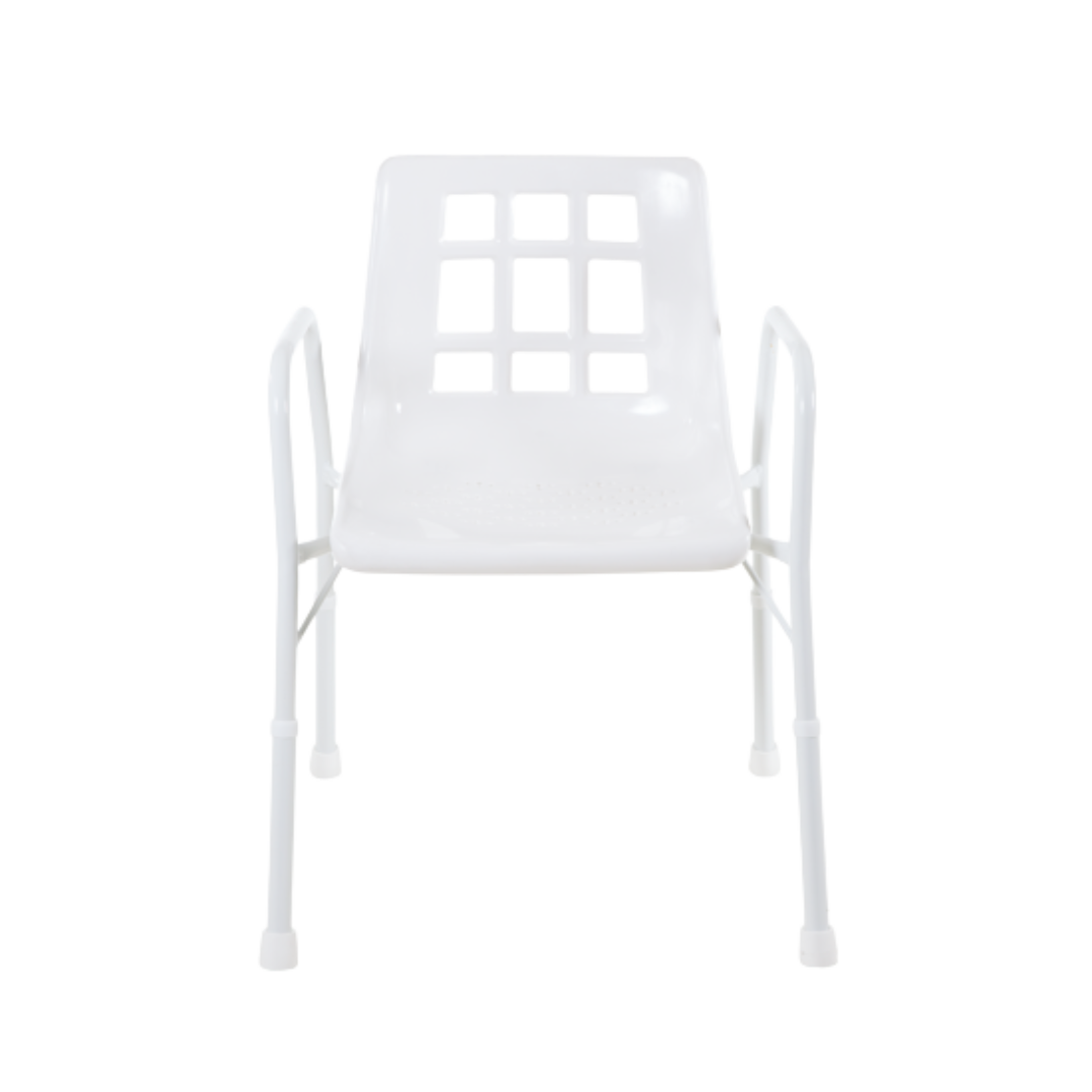 Aspire Heavy-Duty Shower Chair 200kg Capacity Bariatric Design Height-Adjustable Aluminum/Steel