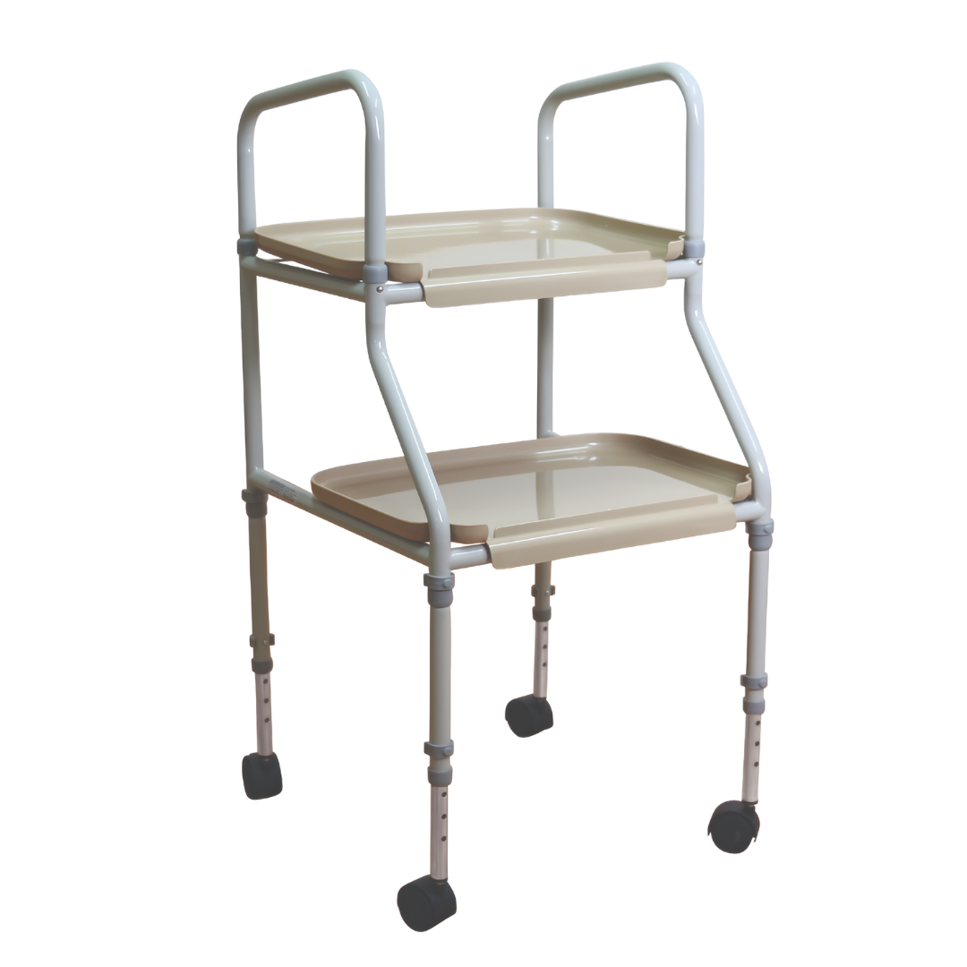 Aspire Meal Trolley standard design with durable frame and smooth castors for safe and efficient meal service.