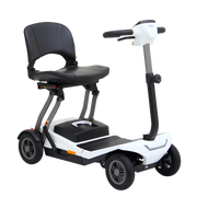 Compact Aspire Mini manual-folding mobility scooter with LED lights, lithium battery, and portable design for safe, everyday independence.