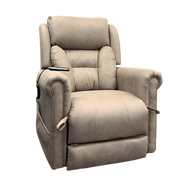 Aspire Raphael X5 Lift Recline Chair shown in a modern setting, featuring supportive cushioning and lift‑assist functionality for users needing safe, comfortable seating support.