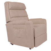 Aspire Signature 2 Dual Action Lift Recliner Chair in large size, available in mink, lagoon, and heritage vinyl finishes for comfort and safe mobility support.