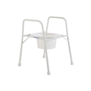 Aspire Wide 175kg Capacity Bariatric Design Removable Splash Guard Aluminium Over Toilet Aid