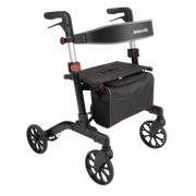 BetterLiving Lightweight Compact Wheeled Walker – Foldable rollator with seat, brakes, and large wheels