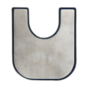 Better Living toilet surround mat in Beige and Dover Grey, absorbent and anti-slip, designed to improve bathroom safety and hygiene.