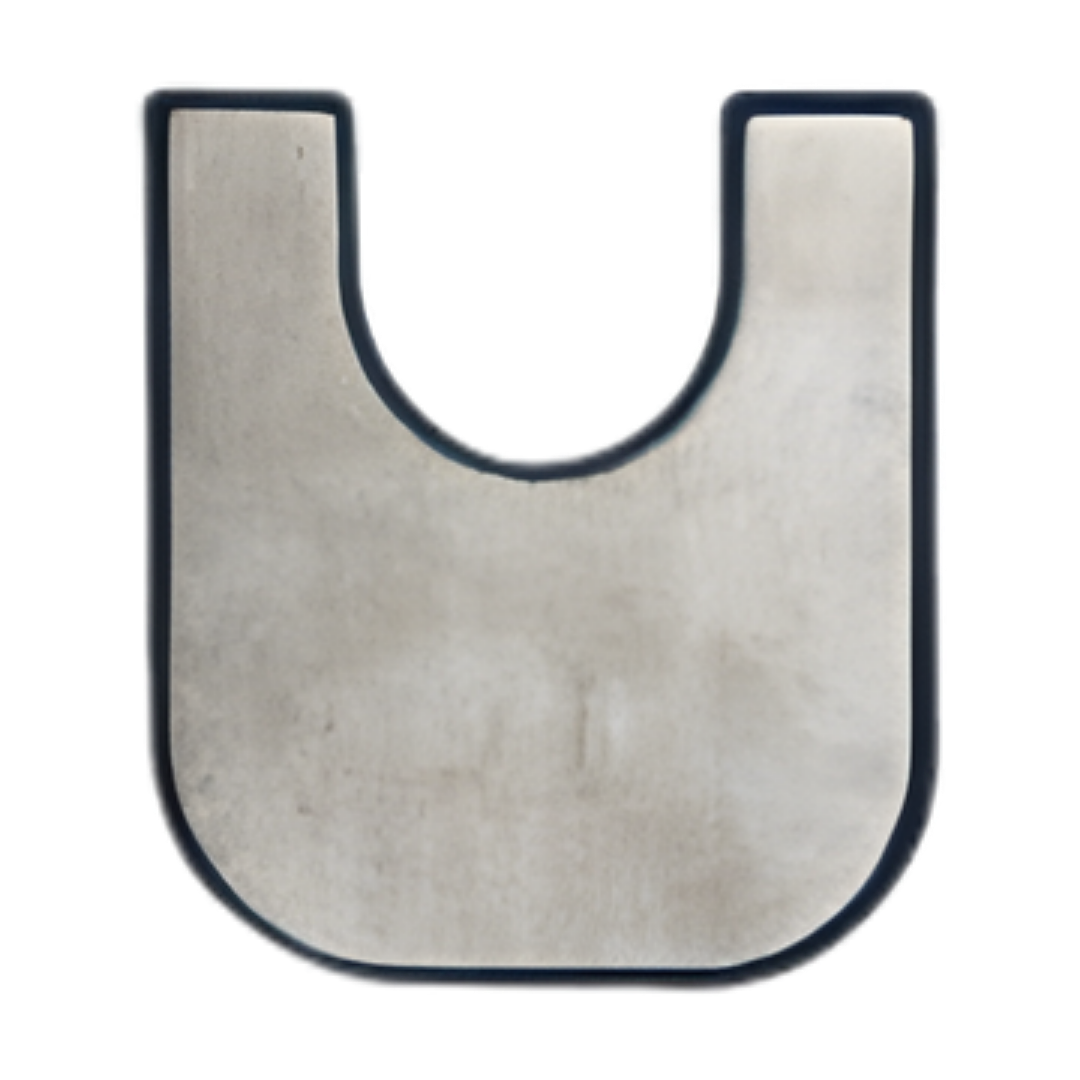 Better Living toilet surround mat in Beige and Dover Grey, absorbent and anti-slip, designed to improve bathroom safety and hygiene.