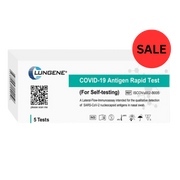 Clungene Novel COVID-19 Antigen Test Kit Self Testing Nasal Swab Kit - 5 Tests Per Box