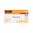 Capri Premium Clear Powdered Vinyl Gloves