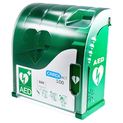 Cardiact Green Outdoor Alarmed Aed Cabinet 42 X 38 15Cm Defibrillator Cases & Cabinets