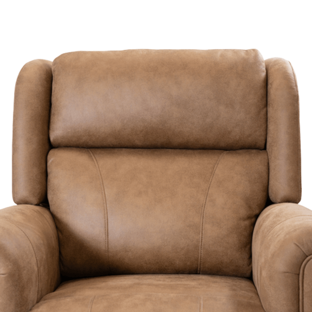 Classic Backrest for Aspire Raphael X Recliner Chair available in Golden Grain, Marina Grey, and Nordic Stone for supportive daily comfort.
