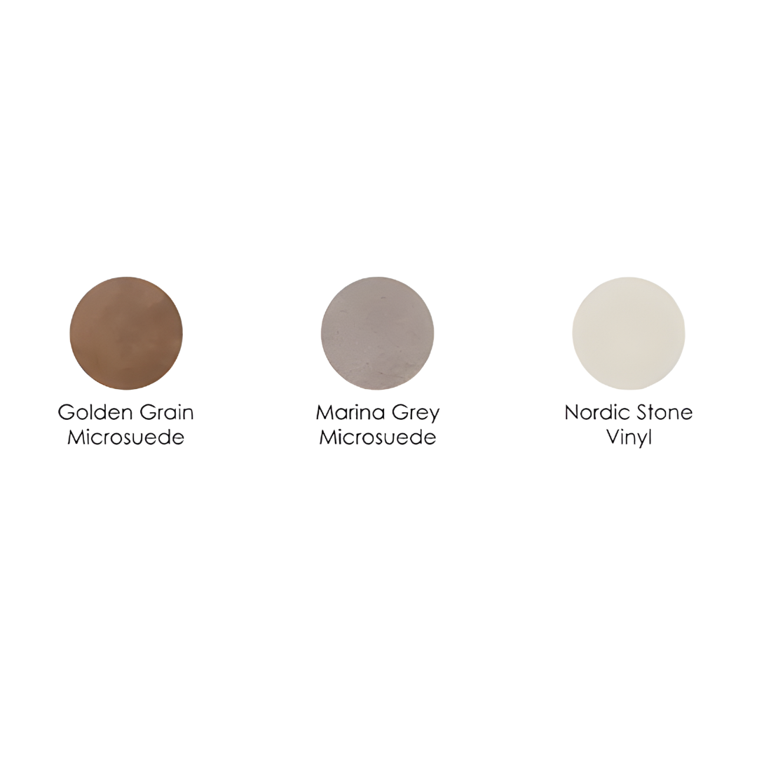 Classic Backrest for Aspire Raphael X Recliner Chair available in Golden Grain, Marina Grey, and Nordic Stone for supportive daily comfort.