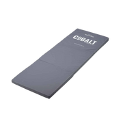 Dark gray Cobalt folding safety crash mat for bed fall prevention, shown unfolded on a plain background.