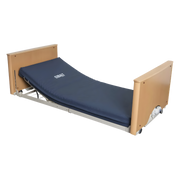 Cobalt Floorline Bed offers ultra‑low height positioning for fall prevention and safe care. Available in Single and King Single sizes for home and facility environments.