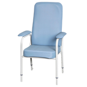 Cobalt Health High Back Day Chair in blue and beige variants providing supportive seating with high back comfort for aged care, rehab, and home use.