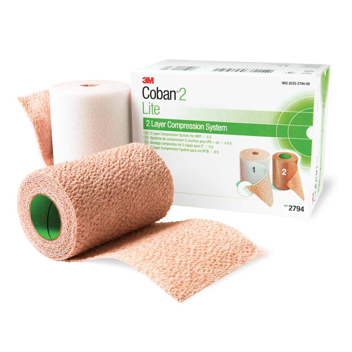 3M Coban 2 Lite Two-Layer Compression System kit packaging