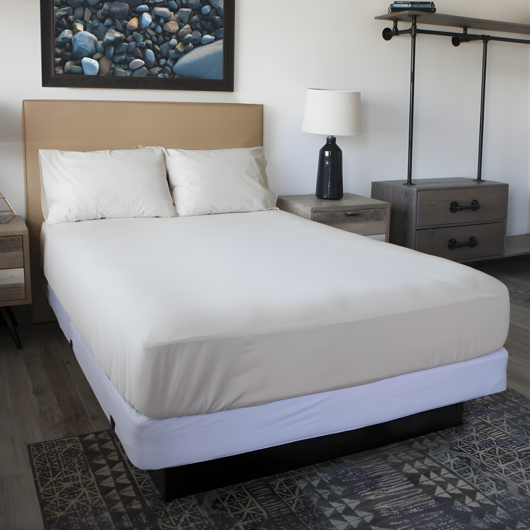 Conni Mattress Protector in Single, Double, King Single, Queen and King sizes offers discreet, washable waterproof bedding protection for comfort and dignity.