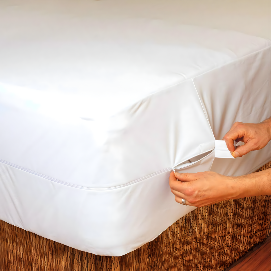 Conni Micro-Plush Waterproof Mattress Encasement in Single, Double, King Single, Queen and King sizes provides soft, washable full mattress coverage with discreet waterproof comfort.