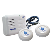 Cura1 Wireless Pager Kit – a durable, easy-to-use communication solution for caregivers, offering long-range signal, custom alerts, and wireless convenience.