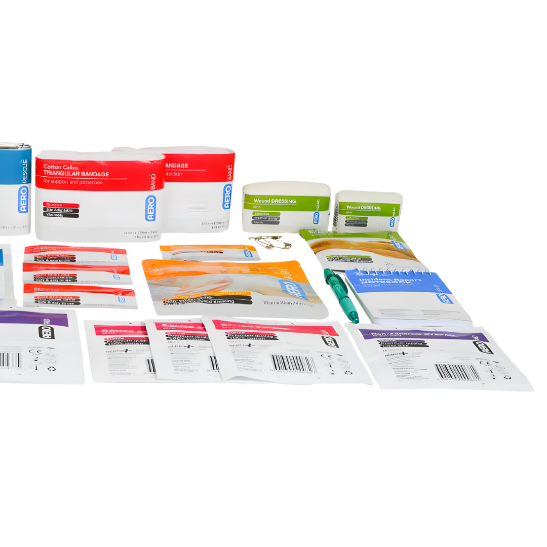 Defender 3 Series First Aid Kit Refill ensures workplace, home, and aged care safety with essential emergency supplies.