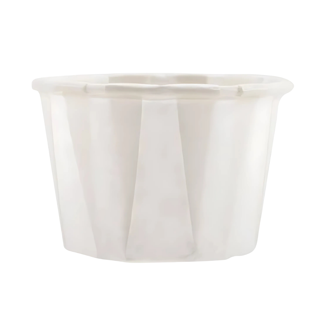 Biodegradable disposable paper pill cups for medication dispensing – eco-friendly, single-use design