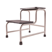 Double Step Stool with rubber non-slip surface, designed for safe and stable access support in aged care, rehabilitation, and home environments.