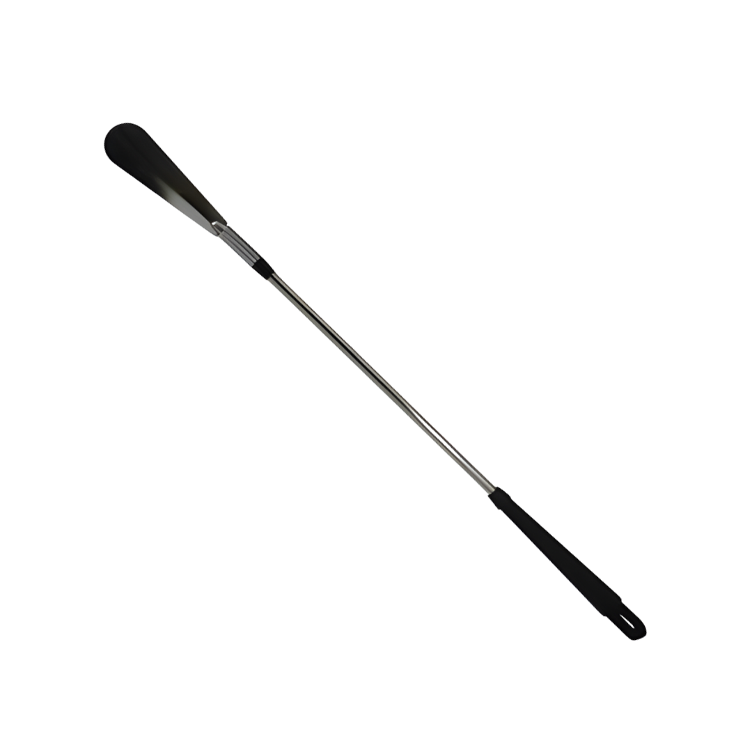 Dressing Shoehorn Chromed Steel in standard size, durable and smooth design for easier daily dressing support.