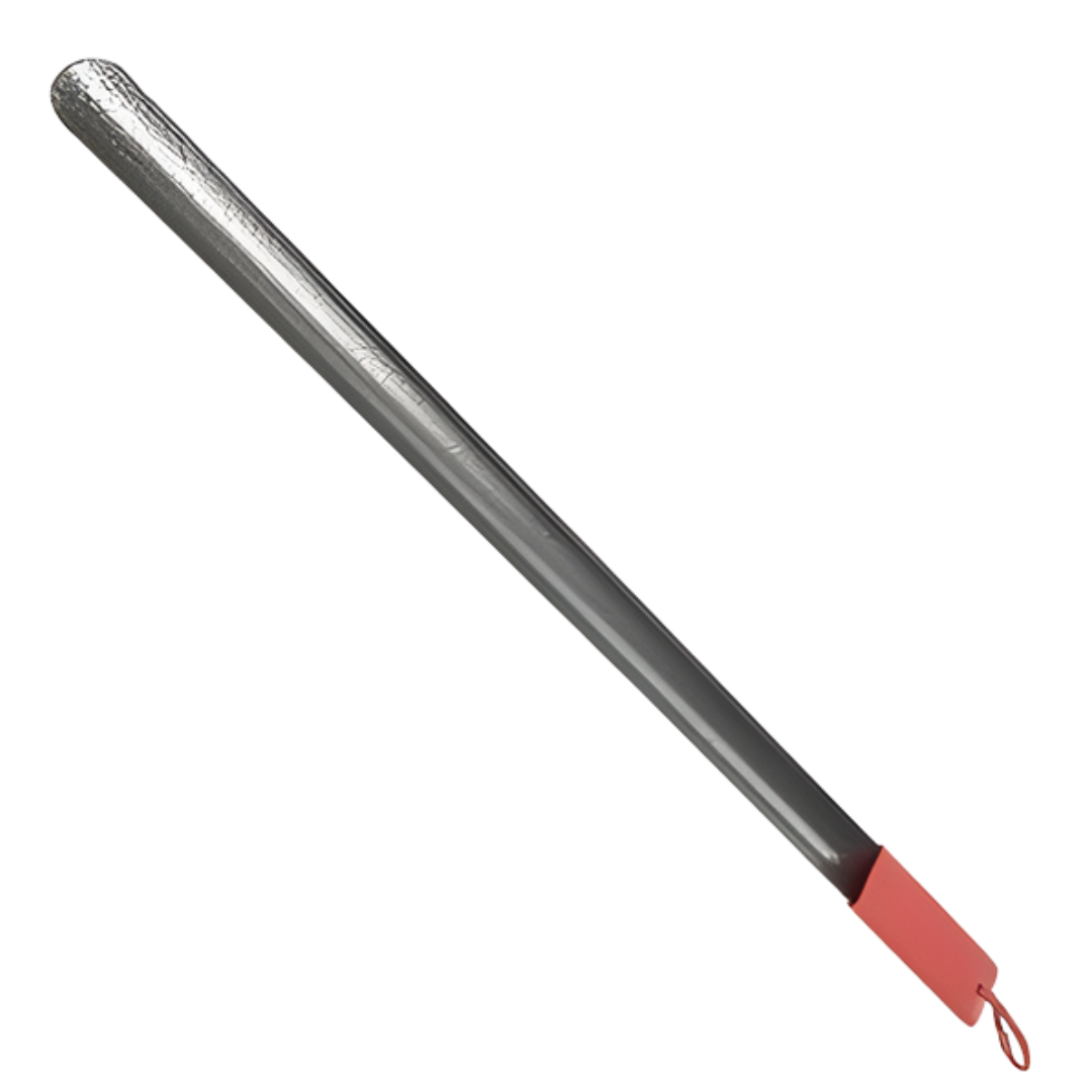 Dressing Shoehorn Steel with Rubber Grip designed to help users slide their foot into shoes easily, reducing bending and supporting safe, independent dressing.