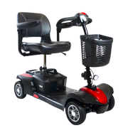 Drive Medical Scout Portable mobility scooter, lightweight 4‑wheel design, easy disassembly, 130kg safe working load, compact for travel and daily use.
