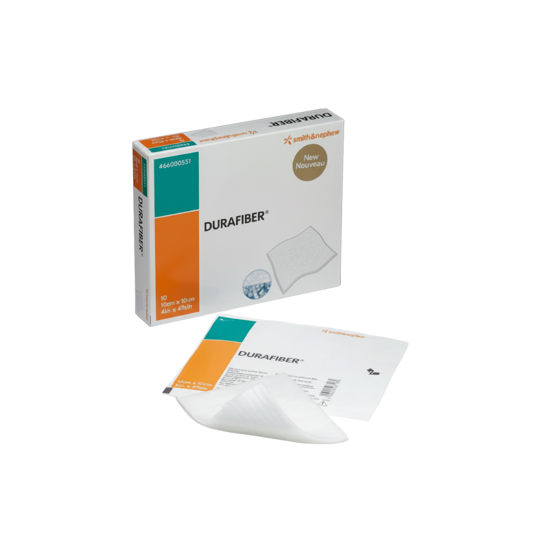 Durafiber Wound Dressing 15 × 15cm sterile absorbent hydrocolloid fibre dressing for wound care.