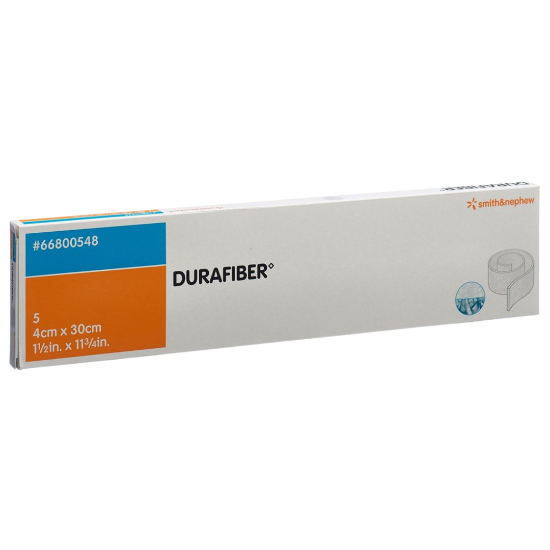 Durafiber Non-Woven Gelling Dressing 4cm x 30cm – Advanced absorbent dressing for moderate to heavy exudate wounds