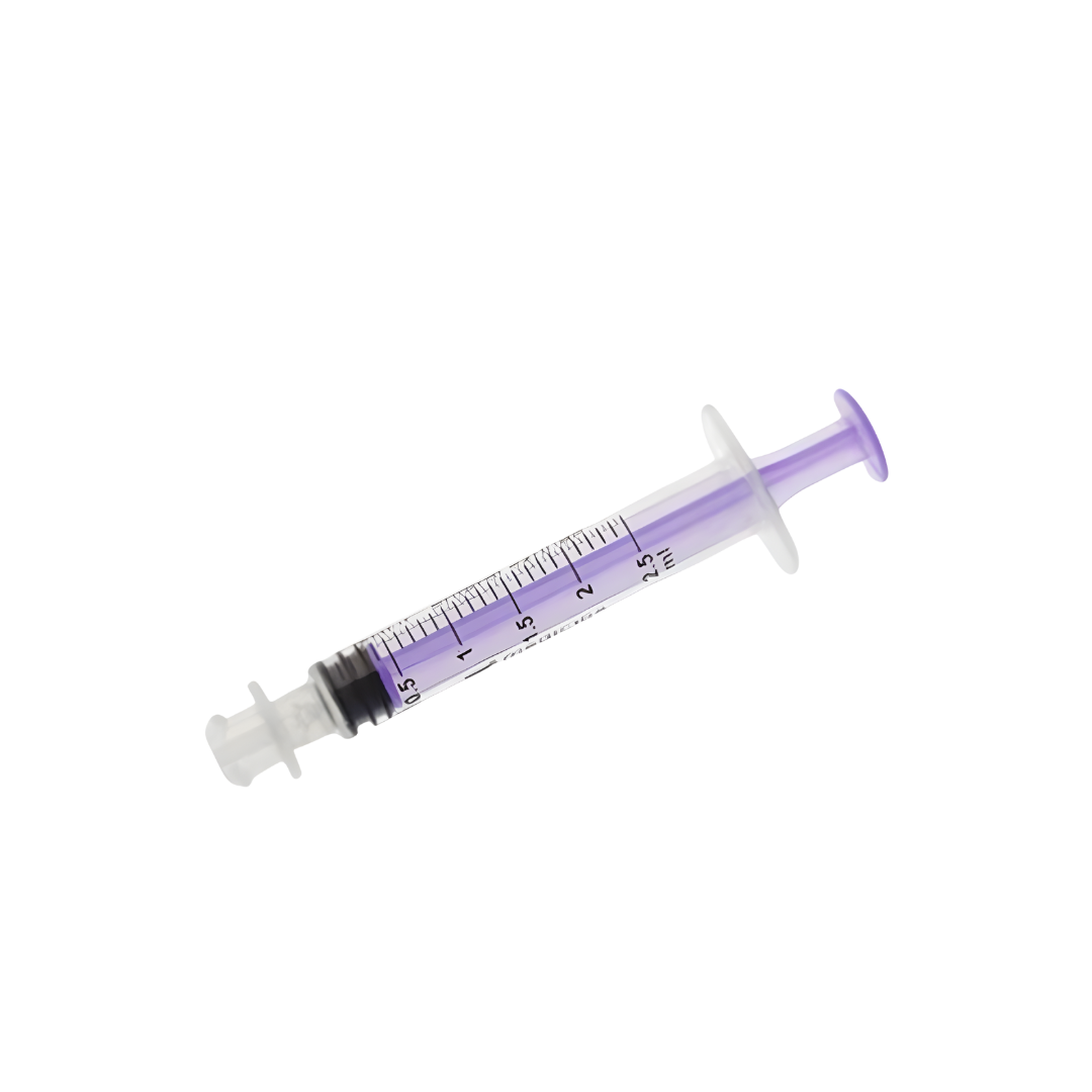 ENFit Enteral Syringe Purple – Low dose, single-use syringe for accurate enteral feeding