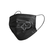 Black Surgical Level 2 Face Mask Hypoallergenic 3-Ply Earloops