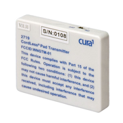 Cura Replacement Transmitter – cordless fall prevention device with 50m range, LED indicator, and 1-year battery life for aged care and hospital use.