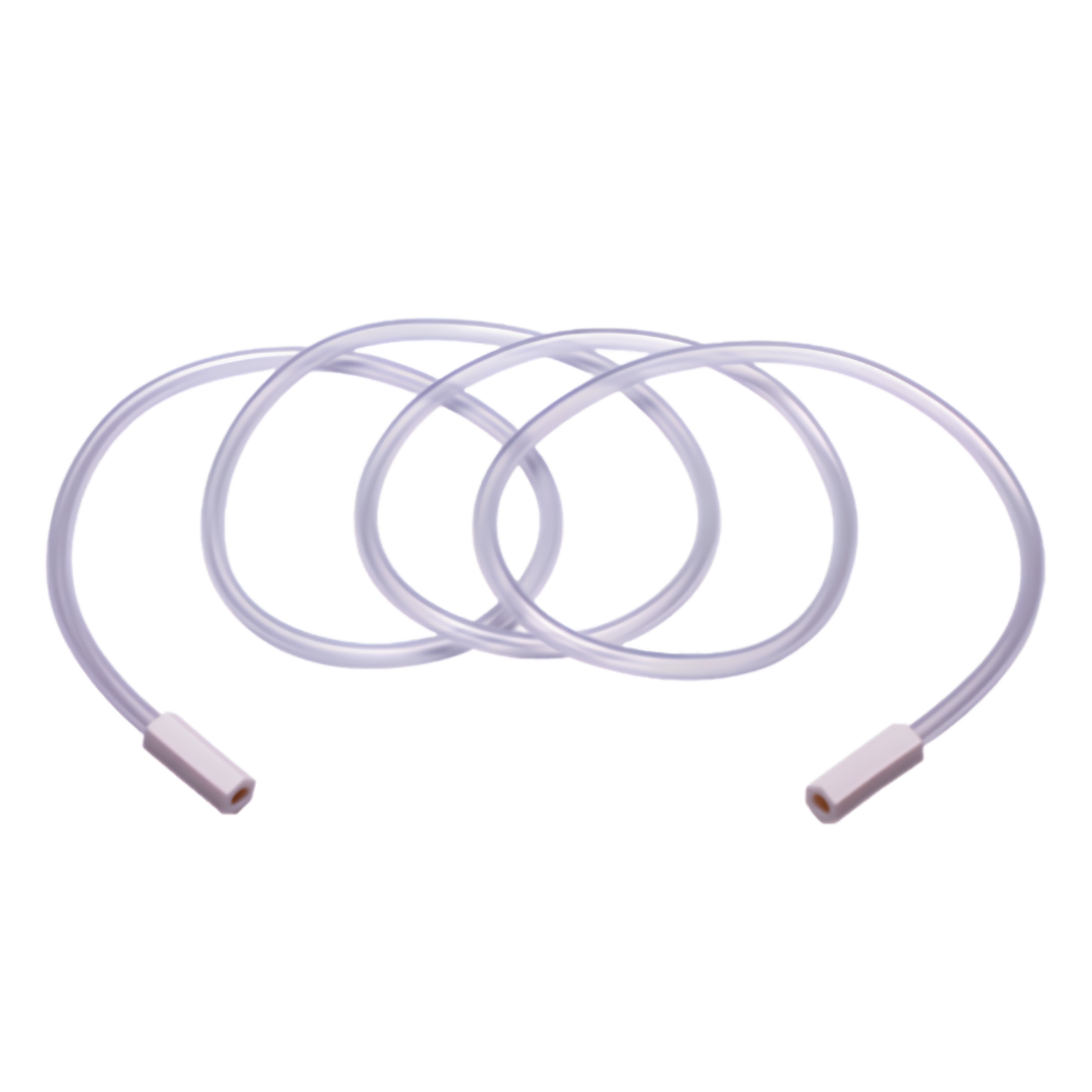 Flexible suction tubing, sterile double-wrapped, 2m length, single-use disposable design for safe airway management and infection control procedures.