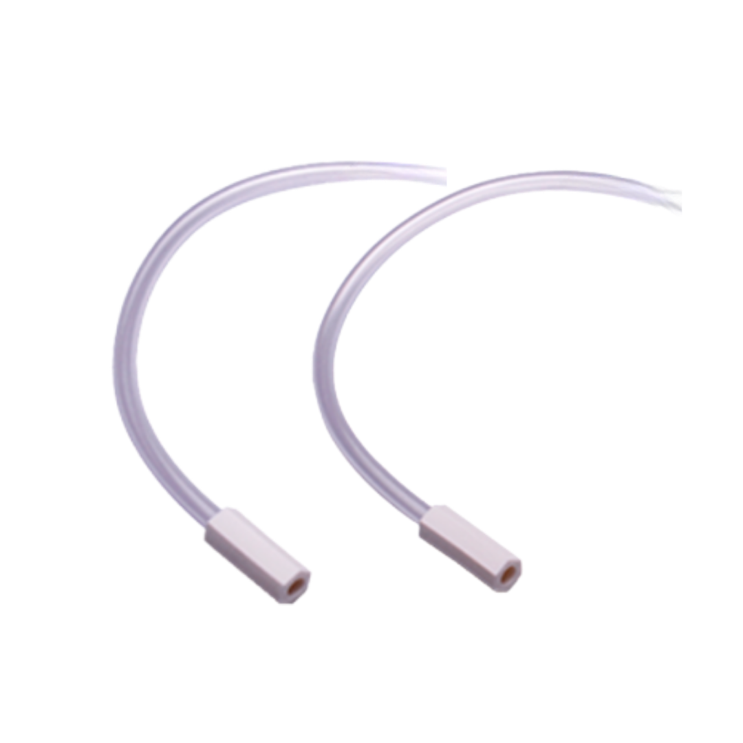 Flexible suction tubing, sterile double-wrapped, 2m length, single-use disposable design for safe airway management and infection control procedures.
