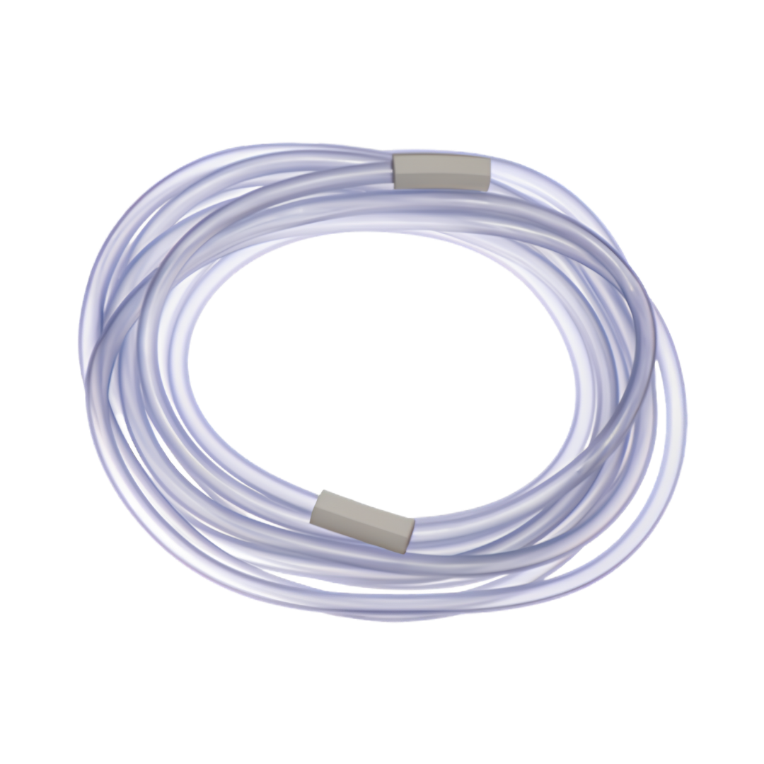 Flexible suction tubing, sterile double-wrapped, 6m length, single-use disposable design for safe airway management and infection control procedures.