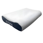 Forte Healthcare Memory Foam Profile Cut Pillow with luxury quilted cover and teal sides, designed for supportive comfort and improved sleep posture.