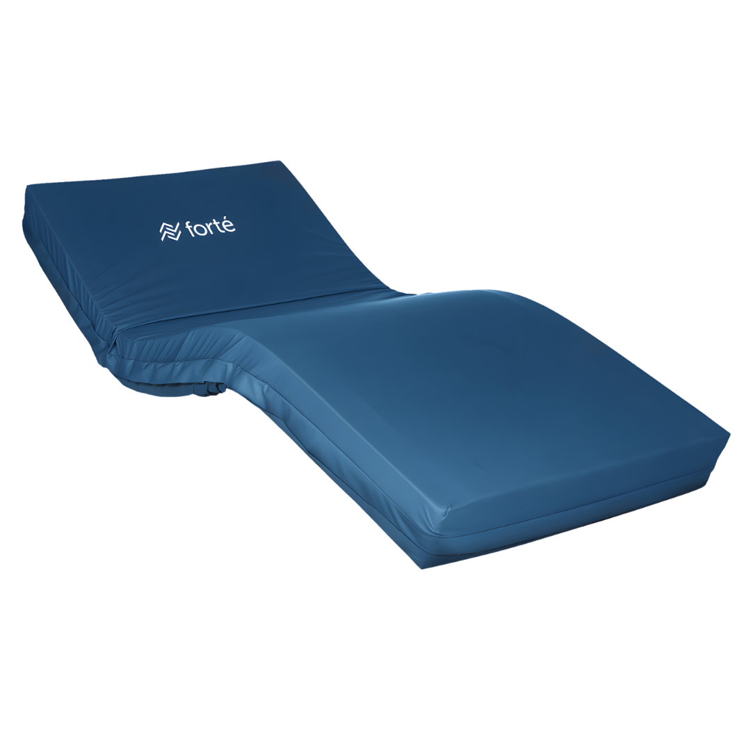 Forte Homecare Icon Firm 15cm Mattress with Advantiflex Classic Cover in multiple sizes, offering firm support and easy-clean cover for homecare use.