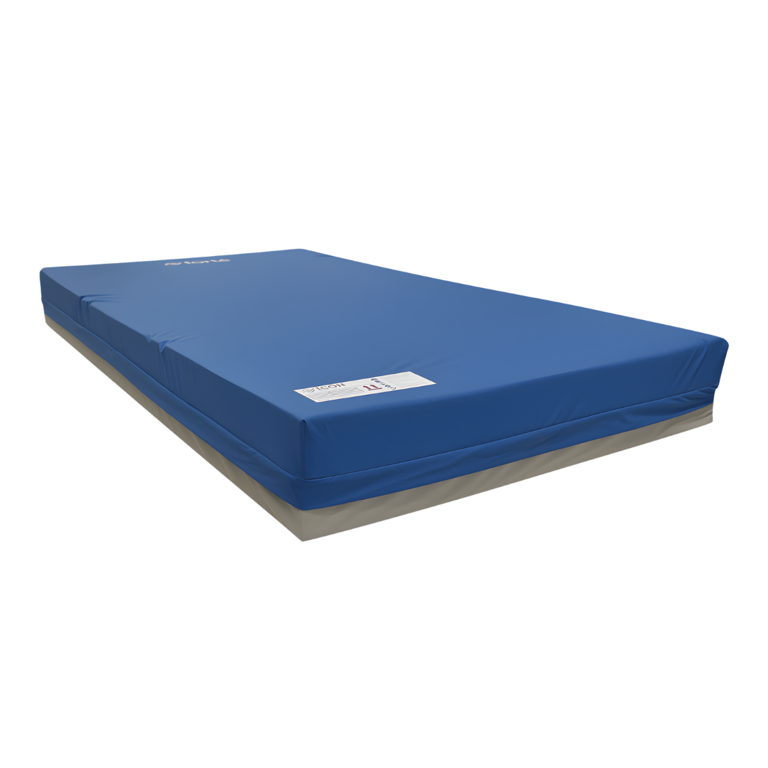 Forte Homecare Icon Firm 15cm Mattress with Advantiflex Classic Cover in multiple sizes, offering firm support and easy-clean cover for homecare use.