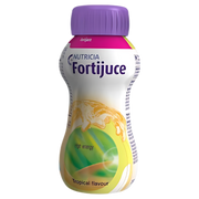 Fortijuce Tropical 200ml bottle – high-energy, lactose-free fruit nutrition drink for dietary support.