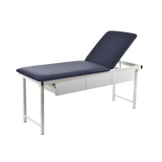 Pacific Medical Free Standing Treatment Couch With Drawers Navy Blue