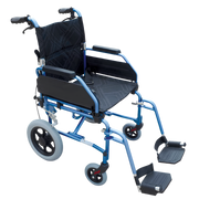 Freedom Excel Attendant Propelled Superlite Transporter Wheelchair offers lightweight, compact design with 460mm and 510mm seat width options for safe mobility.