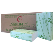Gentility Compact Interleaved Hand Towel pack – 120 soft, hygienic 1Ply sheets sized 20x25cm